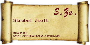 Strobel Zsolt névjegykártya